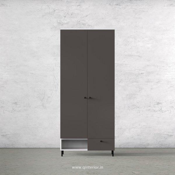 Lambent 2 Door Wardrobe in White and Slate Finish – DWRD023 C16