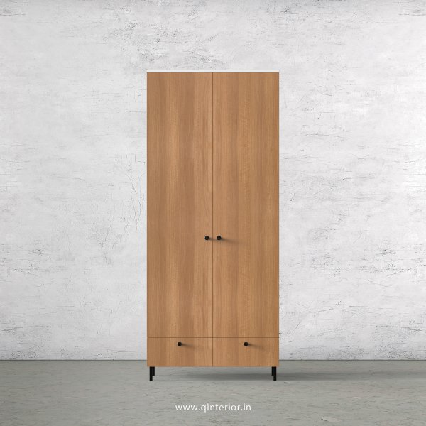 Lambent 2 Door Wardrobe in White and Oak Finish – DWRD002 C86