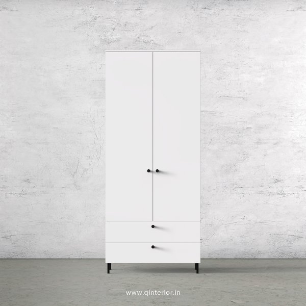 Stable 2 Door Wardrobe in White Finish – DWRD026 C4