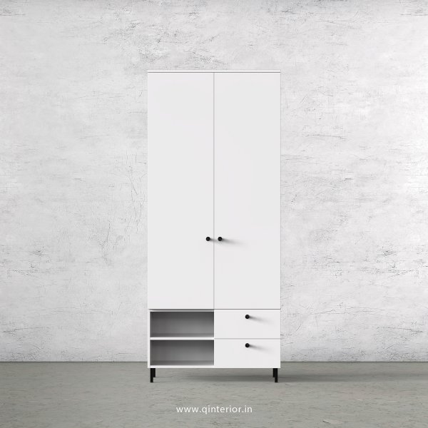 Stable 2 Door Wardrobe in White Finish – DWRD030 C4
