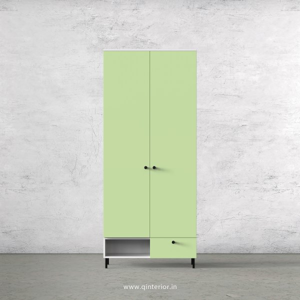 Lambent 2 Door Wardrobe in White and Pairie Green Finish – DWRD023 C83