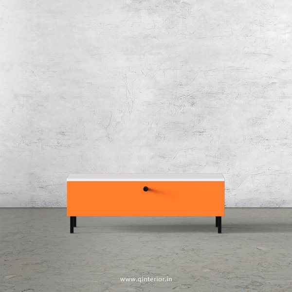 Lambent Cabinet Box in White And Saffron Finish – QSB004 C90