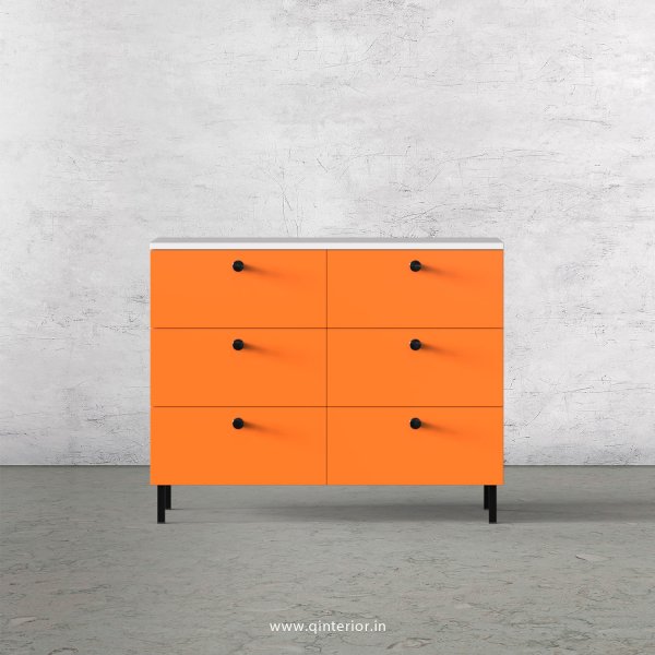 Lambent Cabinet Box in White and Saffron Finish – QSB019 C17