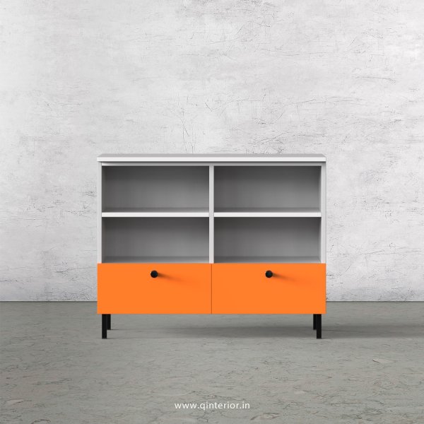 Lambent Cabinet Box in White and Saffron Finish – QSB027 C90