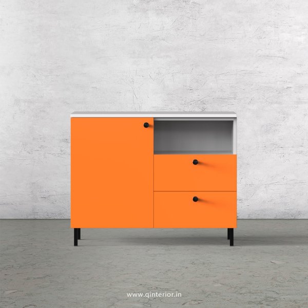 Lambent Cabinet Box in White and Saffron Finish – QSB034 C90