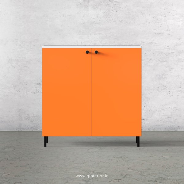 Lambent Cabinet Box in White and Saffron Finish – QSB043 C90