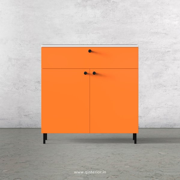 Lambent Cabinet Box in White and Saffron Finish – QSB044 C90