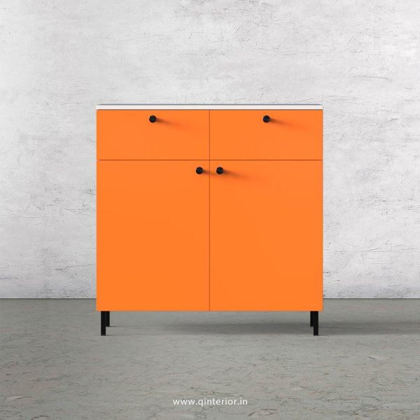 Lambent Cabinet Box in White and Saffron Finish – QSB046 C90