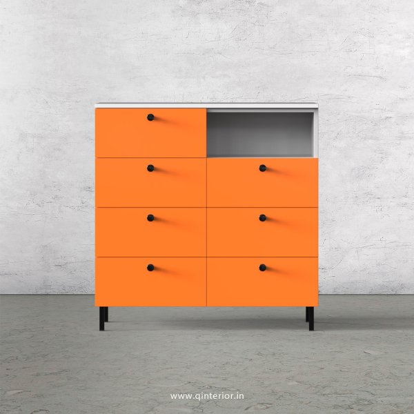Lambent Cabinet Box in White and Saffron Finish – QSB050 C90