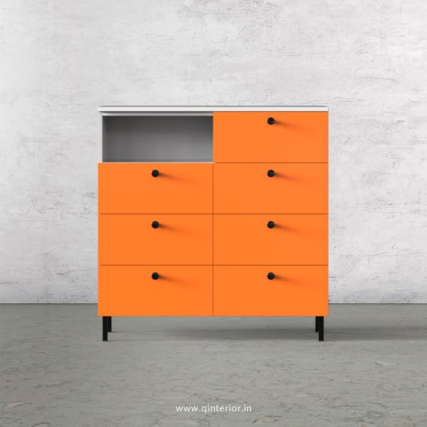 Lambent Cabinet Box in White and Saffron Finish – QSB051 C90