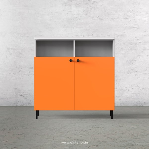 Lambent Cabinet Box in White and Saffron Finish – QSB055 C90