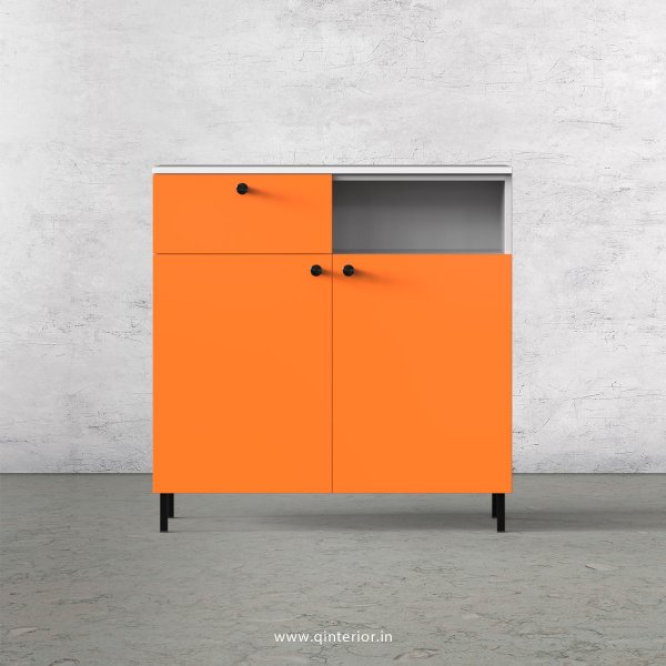 Lambent  Cabinet Box in White and Saffron Finish – QSB060 C90