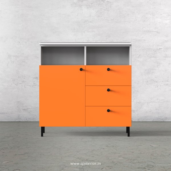 Lambent  Cabinet Box in White and Saffron Finish – QSB063 C90