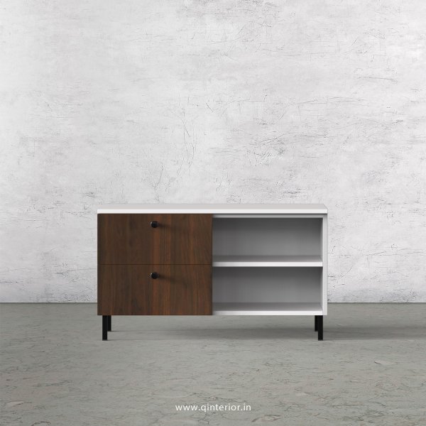 Lambent Cabinet Box in White and Walnut Finish – QSB015 C67