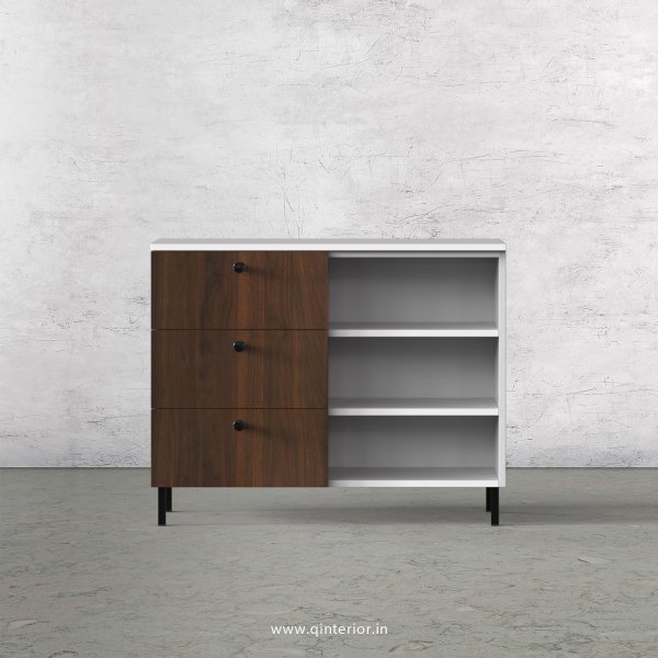 Lambent Cabinet Box in White and Walnut Finish – QSB028 C67