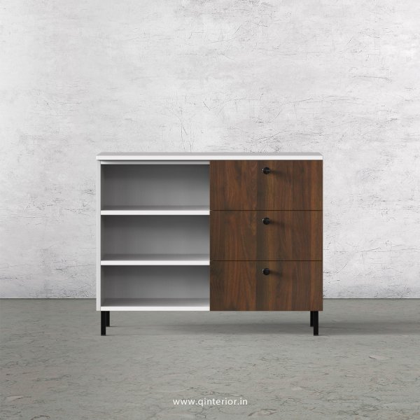 Lambent Cabinet Box in White and Walnut Finish – QSB029 C67