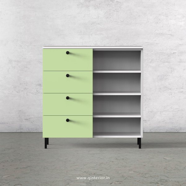 Lambent Cabinet Box in White and Pairie Green Finish – QSB039 C83