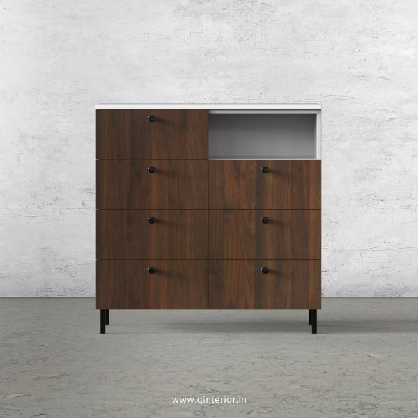 Lambent Cabinet Box in White and Walnut Finish – QSB050 C67