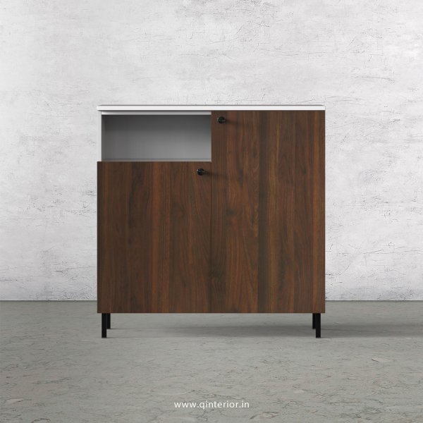 Lambent Cabinet Box in White and Walnut Finish – QSB057 C67