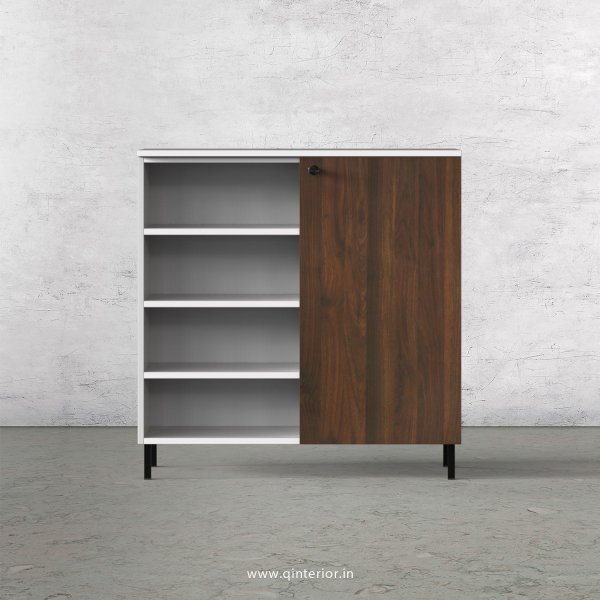 Lambent Cabinet Box in White and Walnut Finish – QSB059 C67