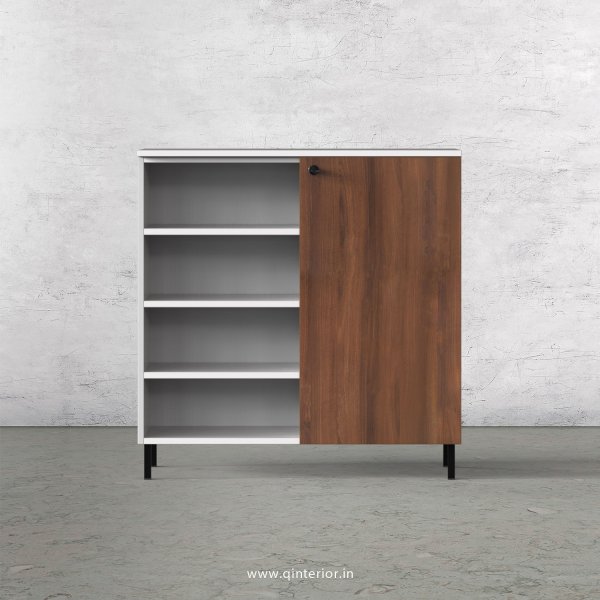 Lambent Cabinet Box in White and Teak Finish – QSB059 C9