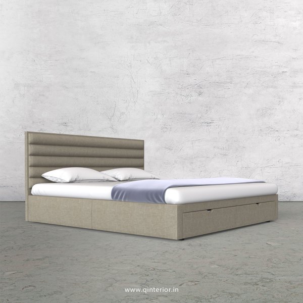 Crux King Size Storage Bed in Cotton Plain - KBD001 CP01