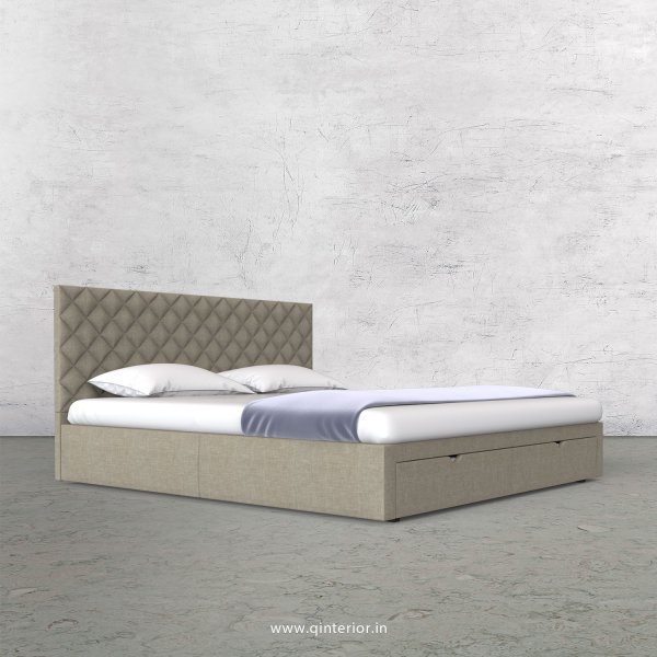 Aquila King Size Storage Bed in Cotton Plain - KBD001 CP01