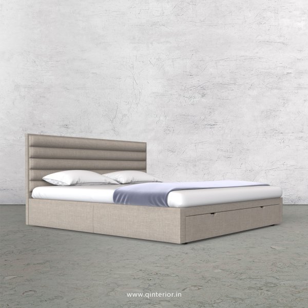 Crux King Size Storage Bed in Cotton Plain - KBD001 CP02