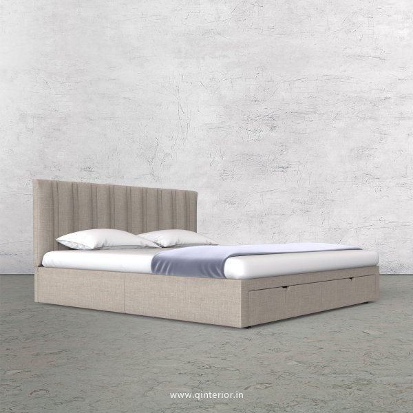 Leo King Size Storage Bed in Cotton Plain - KBD001 CP02