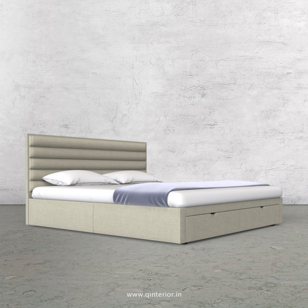 Crux Queen Storage Bed in Cotton Plain - QBD001 CP03