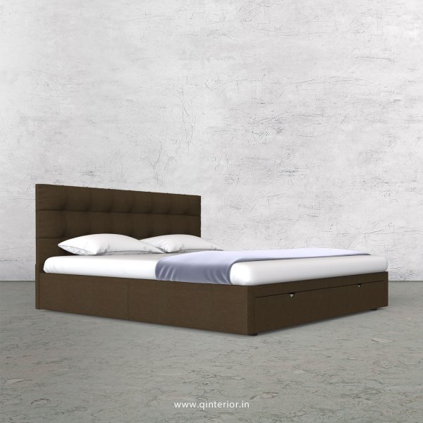 Lyra King Size Storage Bed in Cotton Plain - KBD001 CP10