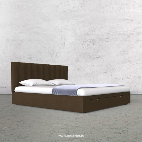 Leo King Size Storage Bed in Cotton Plain - KBD001 CP10