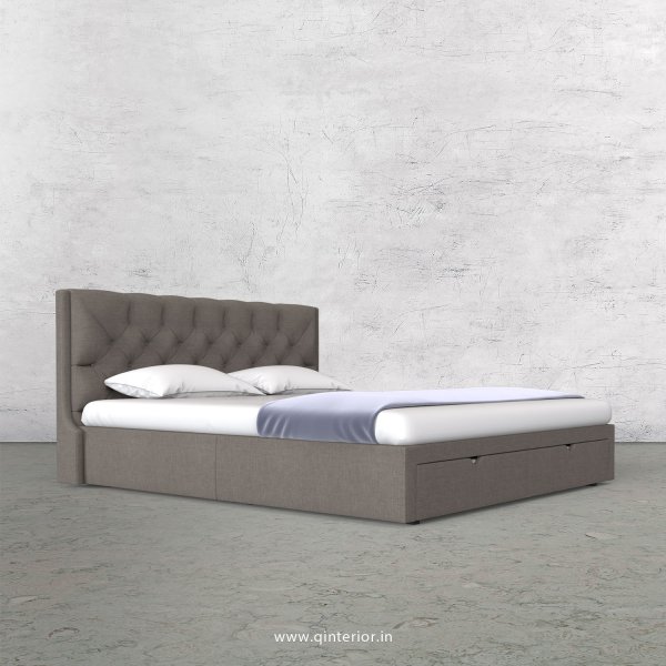 Scorpius King Size Storage Bed in Cotton Plain - KBD001 CP11