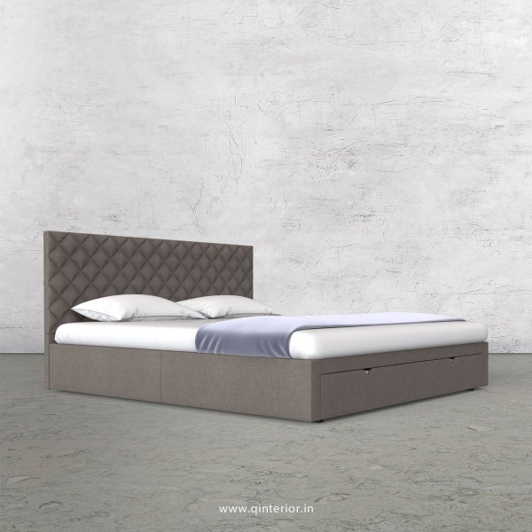 Aquila King Size Storage Bed in Cotton Plain - KBD001 CP11