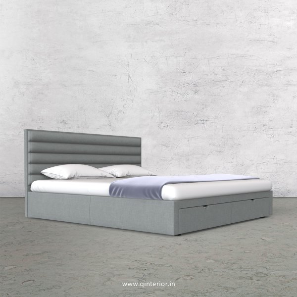 Crux King Size Storage Bed in Cotton Plain - KBD001 CP13