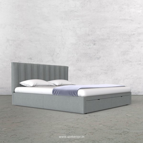 Leo King Size Storage Bed in Cotton Plain - KBD001 CP13