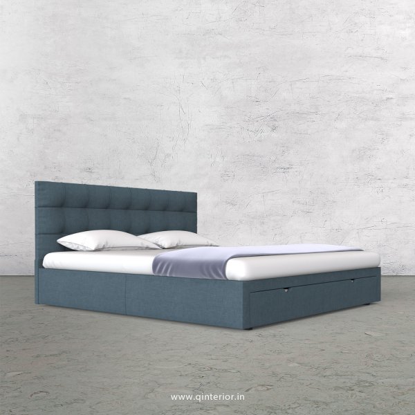 Lyra King Size Storage Bed in Cotton Plain - KBD001 CP14