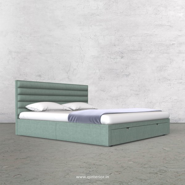 Crux King Size Storage Bed in Cotton Plain - KBD001 CP17
