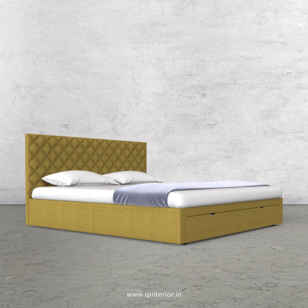 Aquila King Size Storage Bed in Cotton Plain - KBD001 CP19