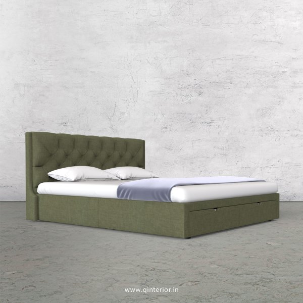 Scorpius King Size Storage Bed in Cotton Plain - KBD001 CP20