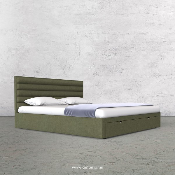 Crux King Size Storage Bed in Cotton Plain - KBD001 CP20
