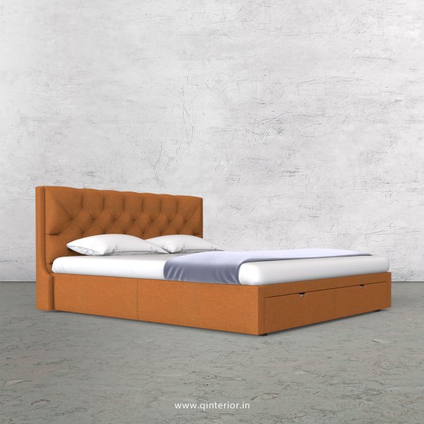 Scorpius King Size Storage Bed in Cotton Plain - KBD001 CP21