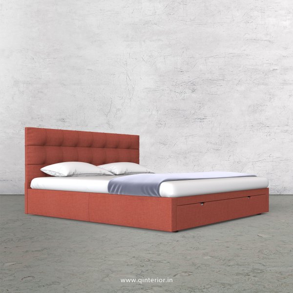 Lyra King Size Storage Bed in Cotton Plain - KBD001 CP23