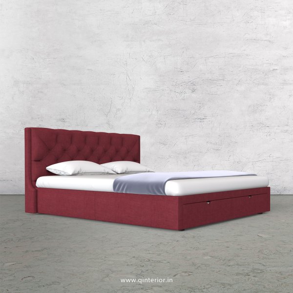 Scorpius King Size Storage Bed in Cotton Plain - KBD001 CP24