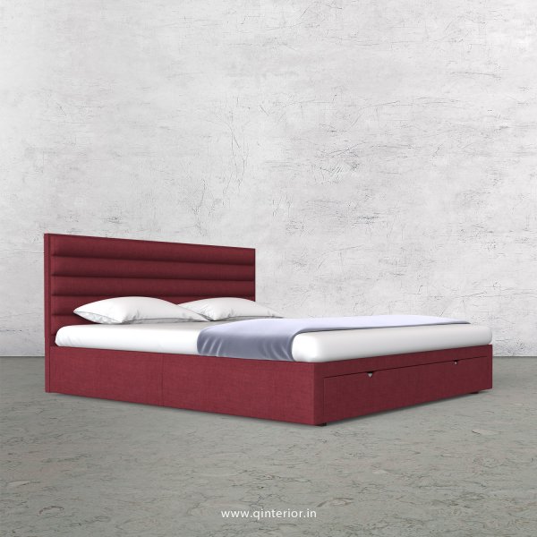 Crux King Size Storage Bed in Cotton Plain - KBD001 CP24