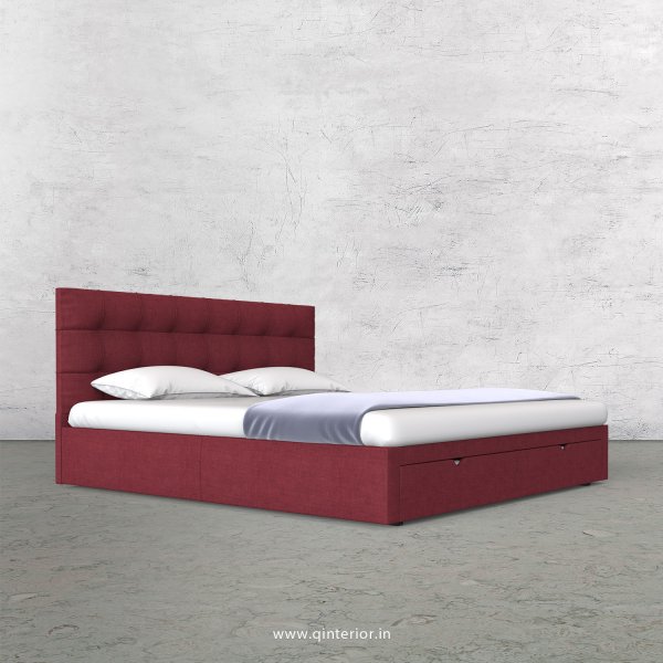 Lyra King Size Storage Bed in Cotton Plain - KBD001 CP24