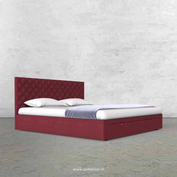 Aquila King Size Storage Bed in Cotton Plain - KBD001 CP24