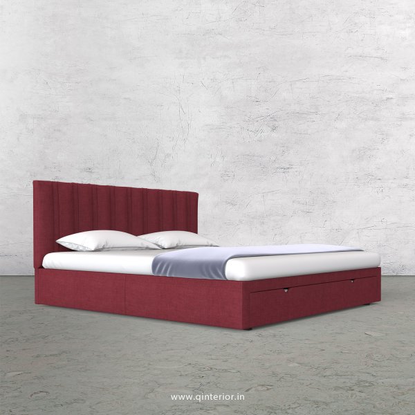 Leo King Size Storage Bed in Cotton Plain - KBD001 CP24