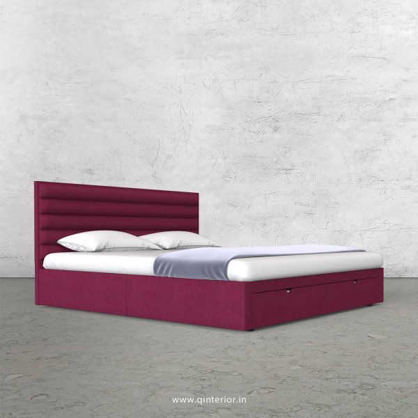 Crux King Size Storage Bed in Cotton Plain - KBD001 CP25