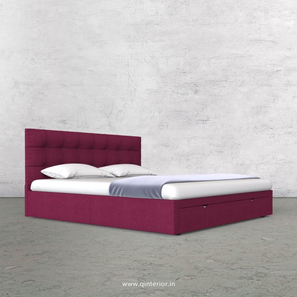Lyra King Size Storage Bed in Cotton Plain - KBD001 CP25